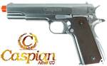 TSD/WE Caspian M1911 Nickel Finish Handgun